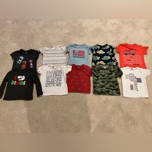 Lot of 10 toddler shirts size 2T